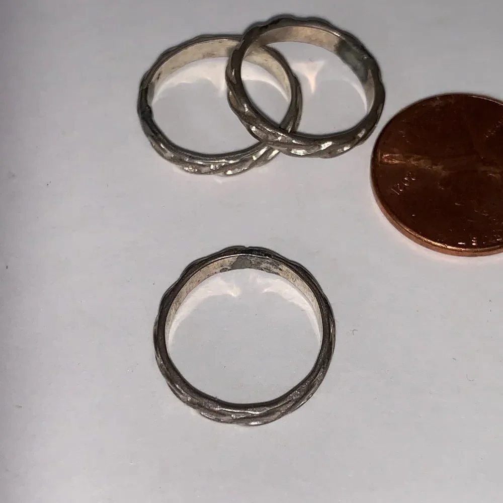3.1mm Sterling Silver Celtic Ring, Size 3 1/4